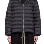 Giacca con cappuccio ziplock in nero Rick Owens x Moncler - unisex<BR/> 