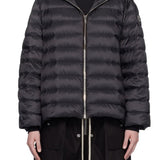 Giacca con cappuccio ziplock in nero Rick Owens x Moncler - unisex<BR/> 