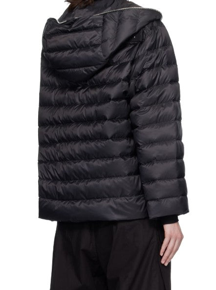 Giacca con cappuccio ziplock in nero Rick Owens x Moncler - unisex<BR/> 