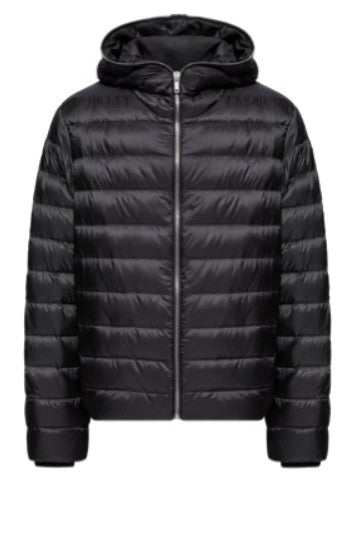 Giacca con cappuccio ziplock in nero Rick Owens x Moncler - unisex<BR/> 