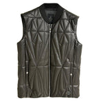 Gilet trapuntato geocamo in marrone Rick Owens x Moncler - unisex<BR/> 