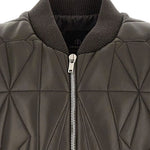 Gilet trapuntato geocamo in marrone Rick Owens x Moncler - unisex<BR/> 