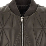 Gilet trapuntato geocamo in marrone Rick Owens x Moncler - unisex<BR/> 