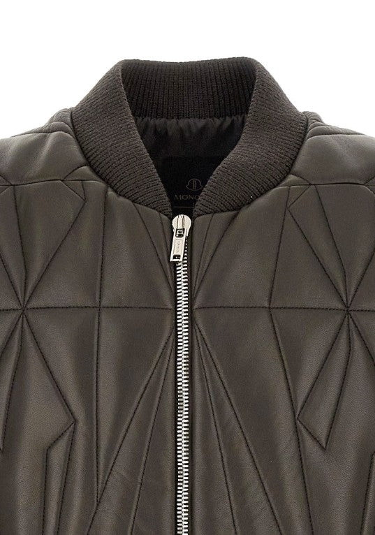 Gilet trapuntato geocamo in marrone Rick Owens x Moncler - unisex<BR/> 