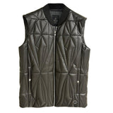 Gilet trapuntato geocamo in marrone Rick Owens x Moncler - unisex<BR/> 