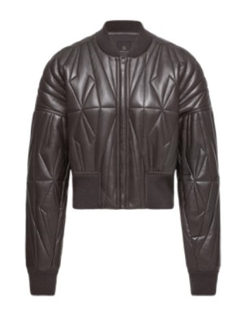 Giacca crop geocamo in marrone Rick Owens x Moncler - unisex<BR/> 