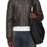 Giacca crop geocamo in marrone Rick Owens x Moncler - unisex<BR/> 