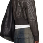Giacca crop geocamo in marrone Rick Owens x Moncler - unisex<BR/> 