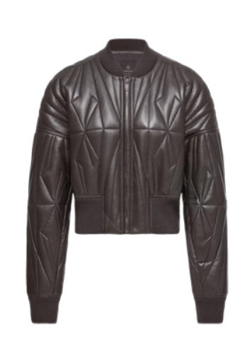 Giacca crop geocamo in marrone Rick Owens x Moncler - unisex<BR/> 