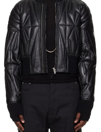 Giacca crop geocamo in nero Rick Owens x Moncler - unisex 
