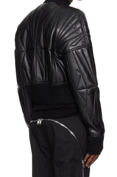 Giacca crop geocamo in nero Rick Owens x Moncler - unisex 