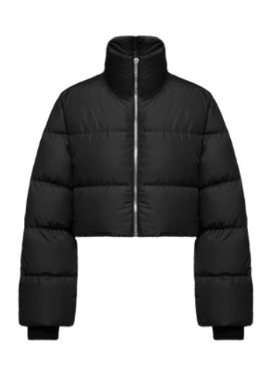 Giacca cyclopic crop in nero Rick Owens x Moncler - unisex<BR/><BR/> 