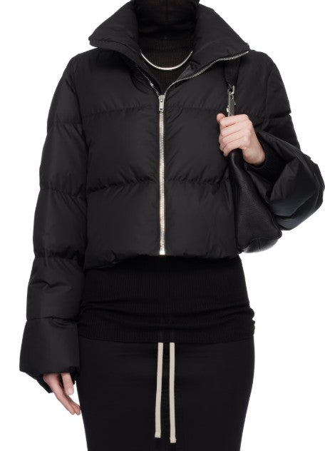 Giacca cyclopic crop in nero Rick Owens x Moncler - unisex<BR/><BR/> 