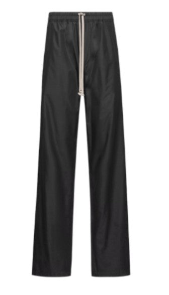 Pantaloni a gamba dritta con coulisse in nero Rick Owens x Moncler - uomo 