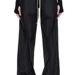 Pantaloni a gamba dritta con coulisse in nero Rick Owens x Moncler - uomo 