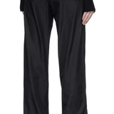Pantaloni a gamba dritta con coulisse in nero Rick Owens x Moncler - uomo 