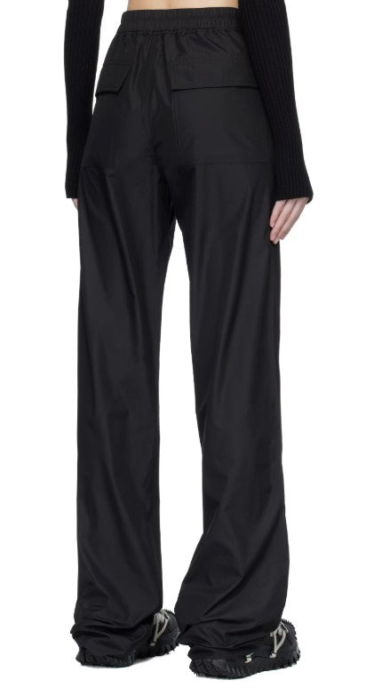 Pantaloni a gamba dritta con coulisse in nero Rick Owens x Moncler - uomo 
