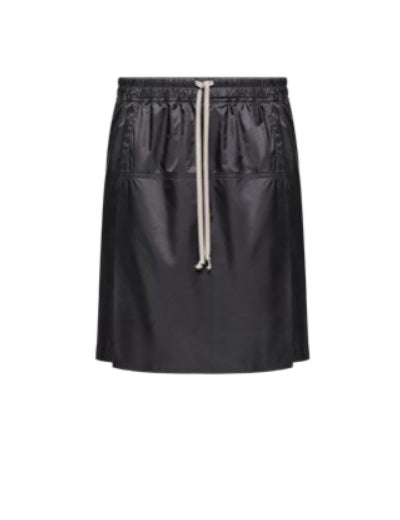 Shorts kilt al ginocchio in nero Rick Owens x Moncler - unisex<BR/> 