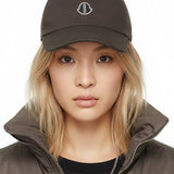 Cappello da baseball con logo in marrone Rick Owens x Moncler - unisex 