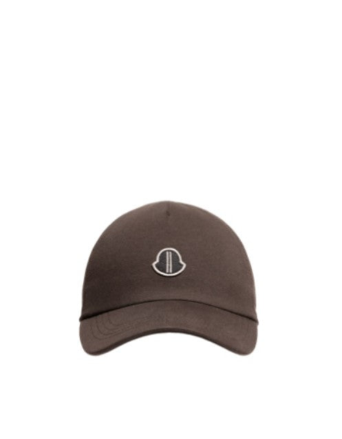 Cappello da baseball con logo in marrone Rick Owens x Moncler - unisex 
