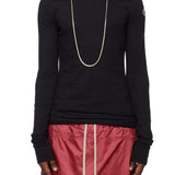 Top a maniche lunghe in cotone grider in nero Rick Owens x Moncler - unisex 
