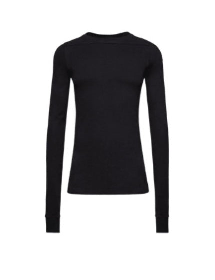 Top a maniche lunghe in cotone grider in nero Rick Owens x Moncler - unisex 