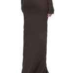 Gonna maxi regolabile in marrone Rick Owens x Moncler - donna<BR/> 