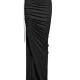 Gonna maxi regolabile in nero Rick Owens x Moncler - donna<BR/> 