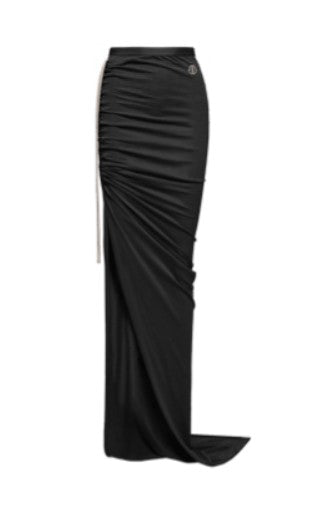 Gonna maxi regolabile in nero Rick Owens x Moncler - donna<BR/> 