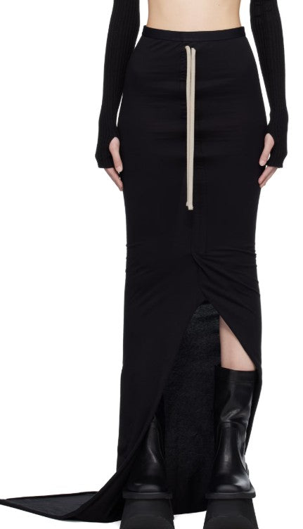 Gonna maxi regolabile in nero Rick Owens x Moncler - donna<BR/> 