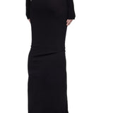 Gonna maxi regolabile in nero Rick Owens x Moncler - donna<BR/> 