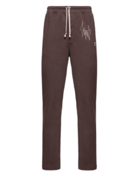 Jogger con coulisse in marrone Rick Owens x Moncler - unisex<BR/><BR/> 