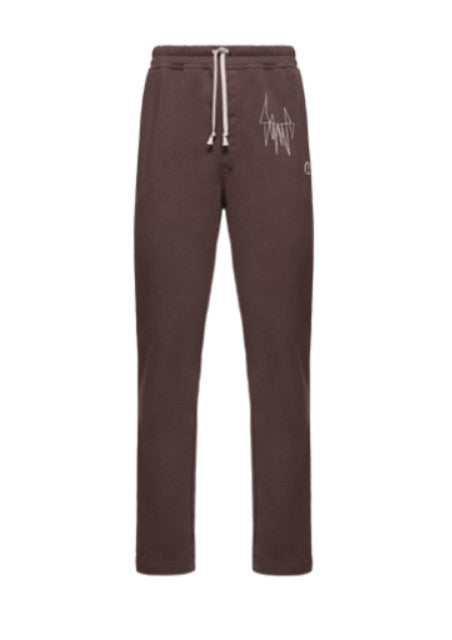 Jogger con coulisse in marrone Rick Owens x Moncler - unisex<BR/><BR/> 