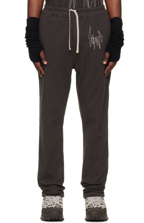 Jogger con coulisse in marrone Rick Owens x Moncler - unisex<BR/><BR/> 