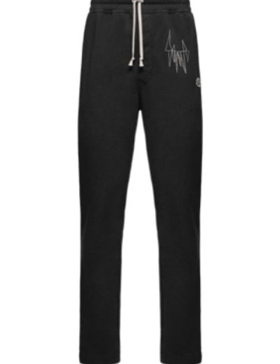 Jogger con coulisse in nero Rick Owens x Moncler - unisex<BR/><BR/> 