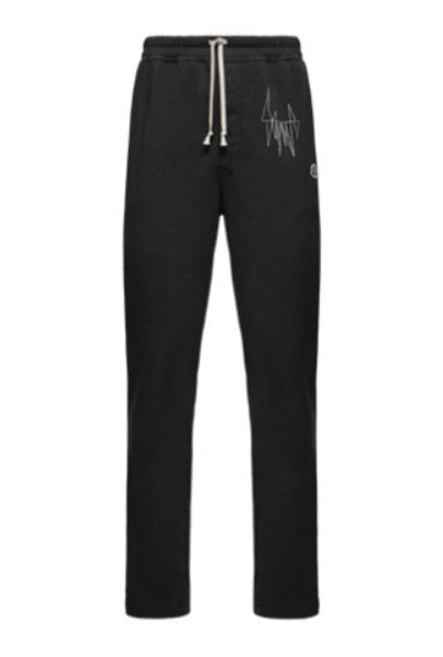 Jogger con coulisse in nero Rick Owens x Moncler - unisex<BR/><BR/> 