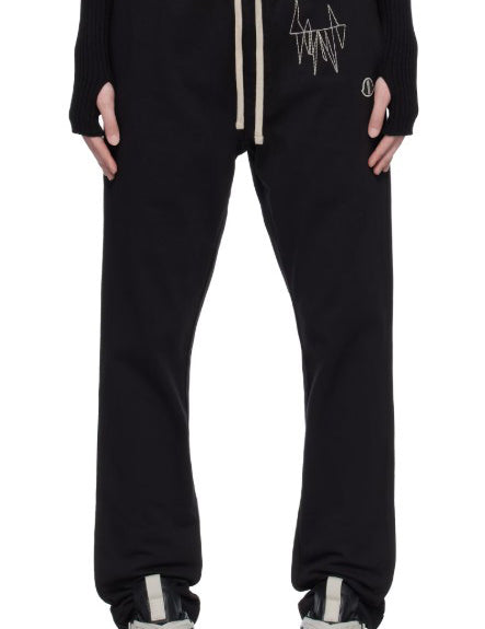 Jogger con coulisse in nero Rick Owens x Moncler - unisex<BR/><BR/> 