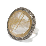 Anello Roberta in argento sterling con diamanti e quarzo Rosamaria - donna 
