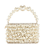 Borsa holli osiris decorata con perle in AVORIO Rosantica - donna 