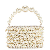 Borsa holli osiris decorata con perle in AVORIO Rosantica - donna 