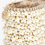 Borsa holli osiris decorata con perle in AVORIO Rosantica - donna 