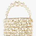 Borsa holli osiris decorata con perle in AVORIO Rosantica - donna 
