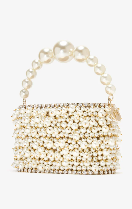 Borsa holli osiris decorata con perle in AVORIO Rosantica - donna 