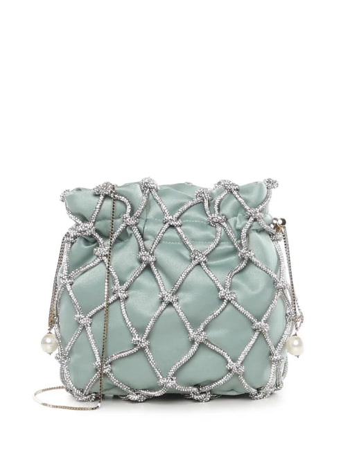 Borsa Selene Capri con cristalli in verde Rosantica - donna 