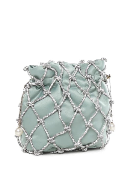 Borsa Selene Capri con cristalli in verde Rosantica - donna 