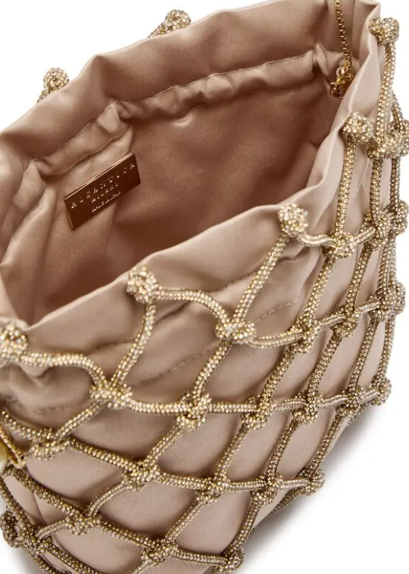 Borsa Selene Capri con cristalli in beige Rosantica - donna<BR/><BR/> 