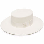 Cappello canotier in bianco RUSLAN BAGINSKIY - donna 