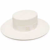 Cappello canotier in bianco RUSLAN BAGINSKIY - donna 