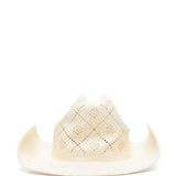Cappello Cowboy in paglia  in bianco Ruslan baginskiy - donna 