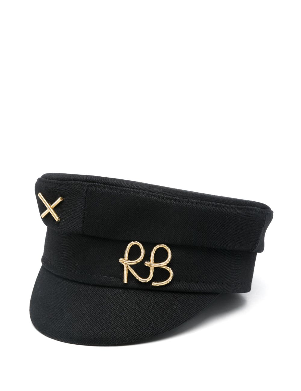 Cappello baker boy con dettaglio piercing in nero Ruslan Baginskiy - donna 